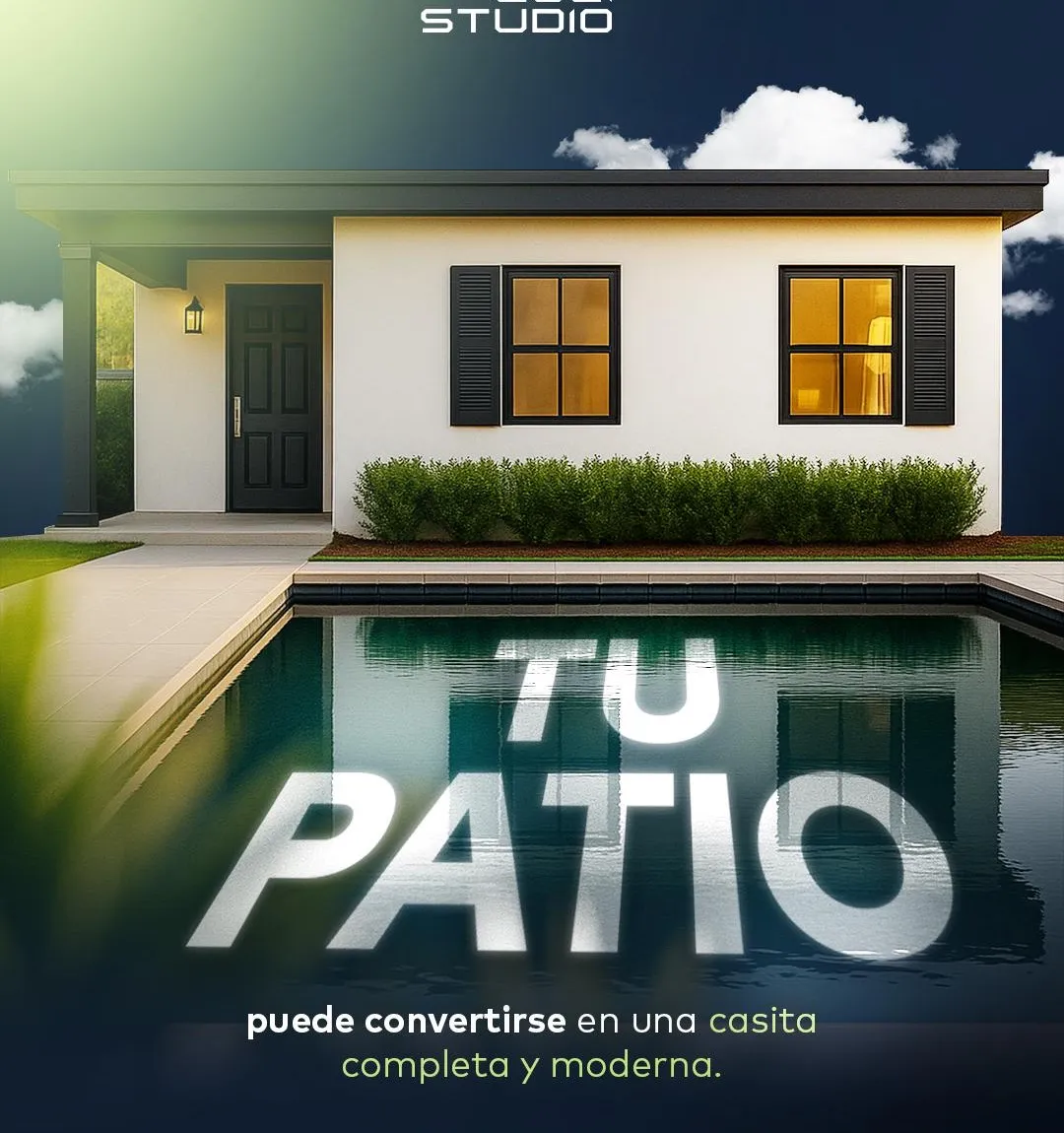 Oficina ADU productividad Orlando espacio trabajo patio